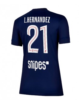 Ženski Nogometna dresi replika Paris Saint-Germain Lucas Hernandez #21 Domači 2025-26 Kratek rokav